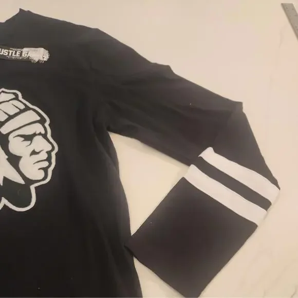 Hustle Gang Mens Large Black Shirt Quality  Uniform Long Sleeve Sporting Goods - Picture 5 of 12